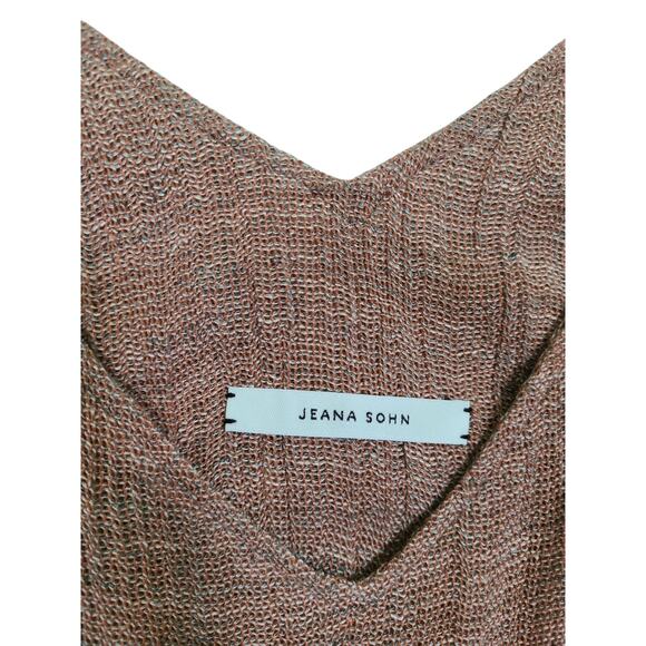 Jeana Sohn Brown Multicolor Linen Cotton Midi Dress Size 1 - Picture 2 of 10